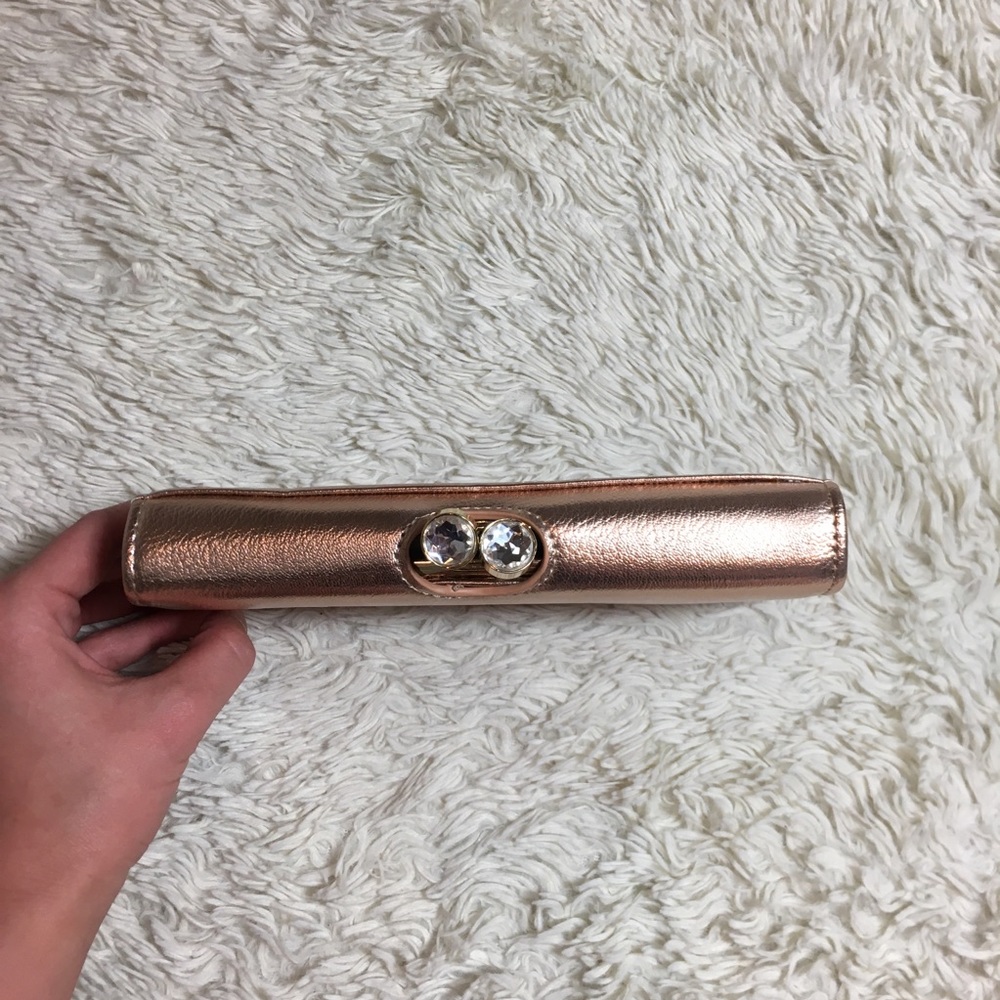 NWOT wallet beautiful rose gold diamond accents - Picture 11 of 11